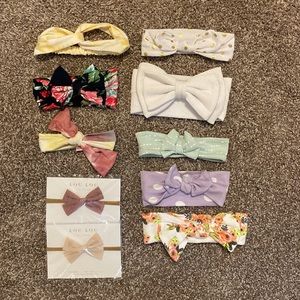 Newborn baby girl hair bows